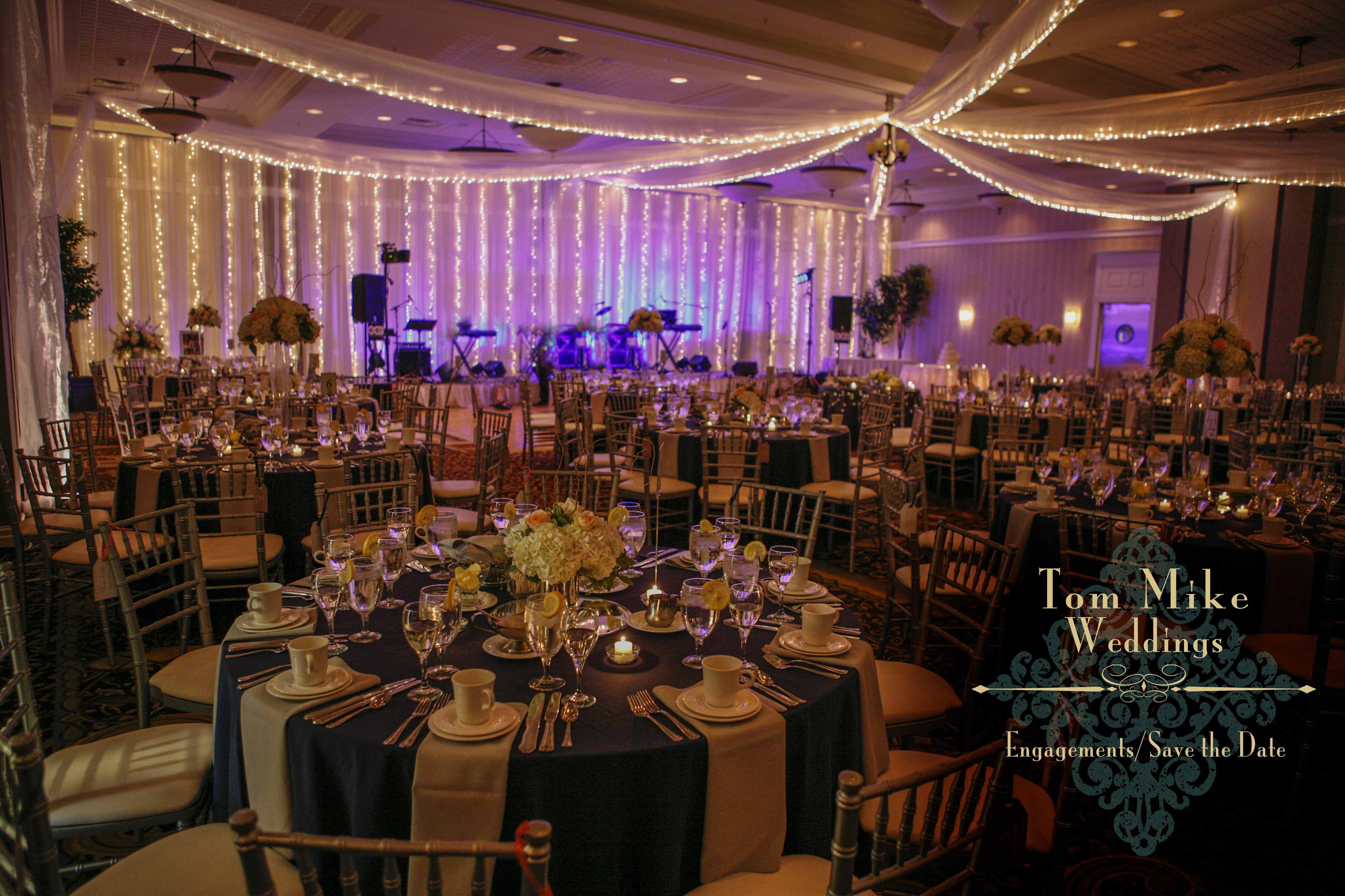 Ballroom setup with chivari chairs